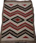 NAVAJO RUG C 1900 43 X 32 AS IS