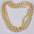 EGG SHAPED SILVER COLORED PEARL NECKLACE L 66