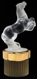 LALIQUE CRYSTAL EQUUS MASCOT PERFUME BOTTLE