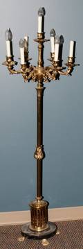 FRENCH STYLE METAL SEVENLIGHT FLOOR LAMP