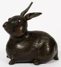 MINIATURE BRONZE BUNNY H 3 W 2 L 3