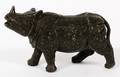 SIGNED MINIATURE BRONZE ANTIQUE RHINO H 2
