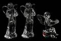 BACCARAT CRYSTAL ANGELS  CUPID FIGURES THREE