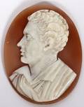 CARVED SHELL CAMEO PORTRAIT LORD GEORGE BYRON