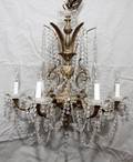 FRENCH STYLE 6 LITE CHANDELIER DIA 22