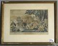 Two Nathaniel Currier and one Currier  Ives lithograph titled Penns Treaty