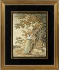 ENGLISH SILK EMBROIDERY EARLY 19TH C