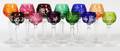 BOHEMIAN CUT GLASS LIQUEUR GLASSES TWELVE