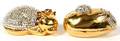 JUDITH LEIBER SLEEPING CAT  DUCK PILL BOXES