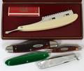 STRAIGHT RAZOR JACKKNIFES IRADO CASE SHARP