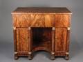 French Empire Gilt Mounted Mahogany Kneehole Desk