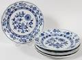 MEISSEN BLUE ONION PORCELAIN DESSERT PLATES