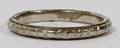 18 KT WHITE GOLD WEDDING BAND SIZE 7