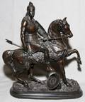SOCIETE DES BRONZES BRONZE SCULPTURE KNIGHT