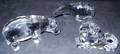 BACCARAT CUT CRYSTAL ANIMAL GROUPING 3 PCS
