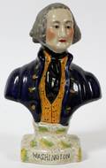 STAFFORDSHIRE BUST OF GEORGE WASHINGTON 19TH C