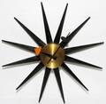 HERMAN MILLER WOOD STARBURST WALL CLOCK C 1960