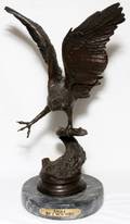 AFTER JULES MOIGNIEZ BRONZE EAGLE SCULPTURE 15
