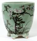 CHINESE CELADON PORCELAIN PLANTER H 12