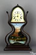 Connecticut mahogany acorn clock ca 1840