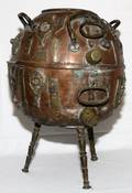 COPPER  BRASS WATER CARRIER POSSIBLY AFRICAN