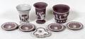 WEDGWOOD JASPERWARE DISHES  VASES 8 PIECES
