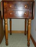 MAHOGANY AMERICAN DROP LEAF SIDE TABLE H 28