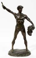 AFTER EMILE PINEDO BRONZE FIGURAL SCULPTURE