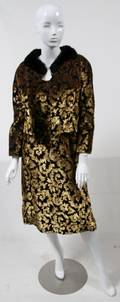 JEANLOUIS SCHERRER FUR TRIM JACKET  DRESS