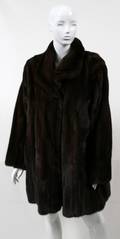 DONNA KARAN FOR NEIMAN MARCUS MINK COAT L 36
