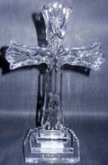 WATERFORD CUT CRYSTAL STANDING CROSS H 8