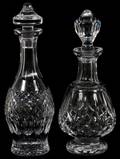 WATERFORD CRYSTAL DECANTERS TWO H 13