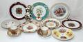 EUROPEAN PORCELAIN PLATES CUPS SAUCERS VASE 15