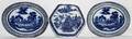 BLUE AND WHITE EXPORT PORCELAIN GROUPING 3