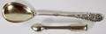 DANISH SILVER SERVING SPOON 1921 SUGAR TONGS