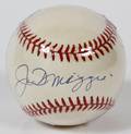 JOE DIMAGGIO AUTOGRAPHED BASEBALL AND PHOTO