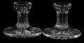 WATERFORD CRYSTAL CANDLESTICKS PAIR H 3 12