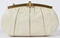 JUDITH LEIBER IVORY LIZARDSKIN EVENING BAG