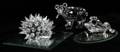 SWAROVSKI CRYSTAL FROG BEAR AND PORCUPINE 3 PCS