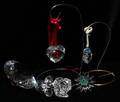 SWAROVSKI PRISM ROSE DAISY HEART AND SNOWMAN