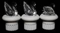 SWAROVSKI CRYSTAL SWANS 3 PCS
