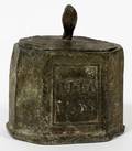 ANTIQUE COVERED LEAD OCTAGONAL BOX H 5