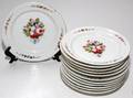 HAND PAINTED PORCELAIN DESSERT PLATES