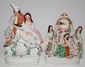 STAFFORDSHIRE FIGURES 19TH C TWO H 11 12