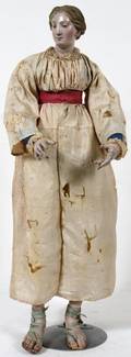 NEAPOLITAN CRECHE FIGURE OF A WOMAN 18TH19TH C