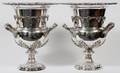 SILVERPLATE WINE COOLERS PAIR H 13 12