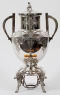 MERIDEN SILVERPLATE TEA URN C 1874 H 18