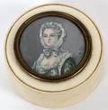 NO ONLINE BIDS CONTINENTAL IVORY PORTRAIT BOX 1880