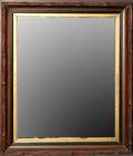 EASTLAKE WALNUT  PARCEL GILT MIRROR LATE 19TH