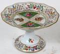 DRESDEN HAND PAINTED COMPOTE 4 12 X 7 12